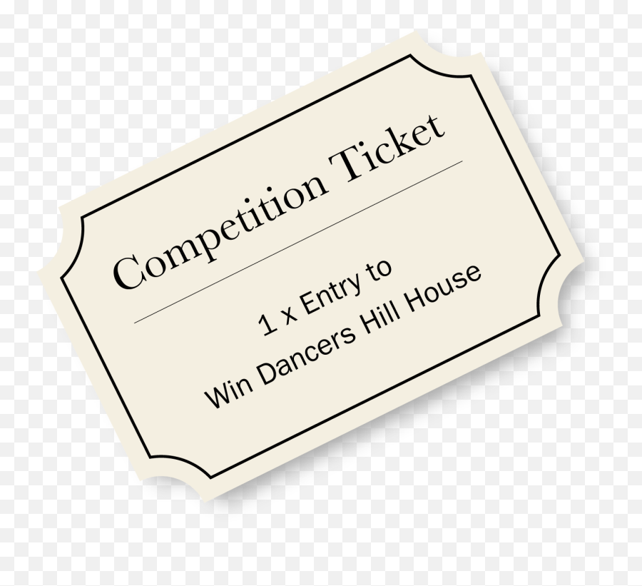 Download Competition Ticket - Paper Full Size Png Image Horizontal,Ticket Barcode Png