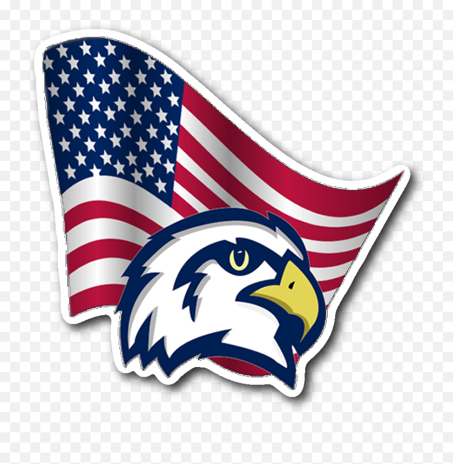 Patriotic Sticker - American Flag Clip Art Transparent Png,American Flag Clipart Transparent