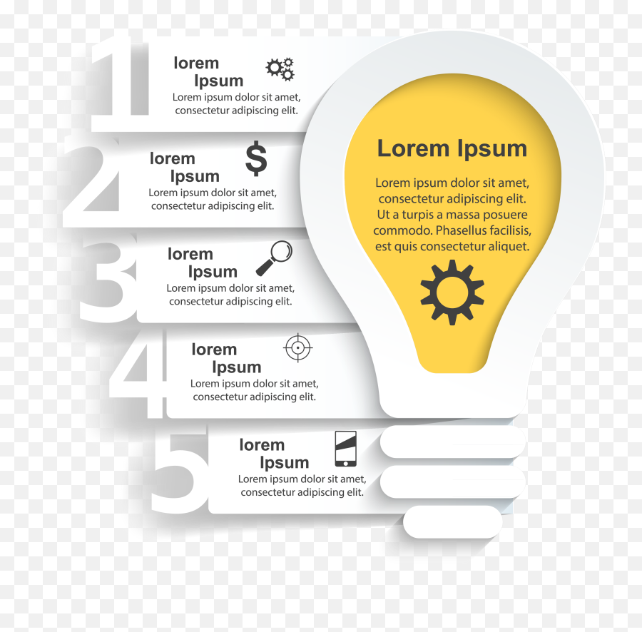 Download Fashion Business Material - Incandescent Light Bulb Png,Icon Infographics