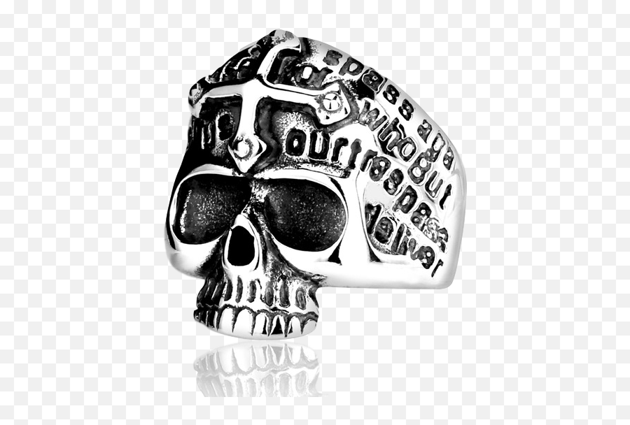 Download Menu0027s Cross Demon Skull Ring - Gdstarrings1 Skull Png,Gothic Cross Png