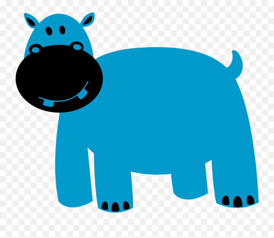 Hippo Clipart - Clip Art Png,Cow Icon Cliart