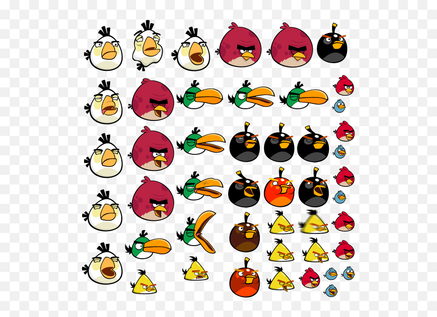 Download Startup Time - Sprites Angry Birds Bird Sprites Angry Birds Sprites Png,Angry Bird Icon