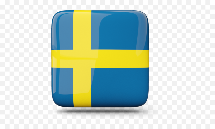 Glossy Square Icon Illustration Of Flag Sweden - Square Flag Icons Png,Blue Square Icon