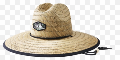 Huk Camo Patch Straw Hat - Fishing png