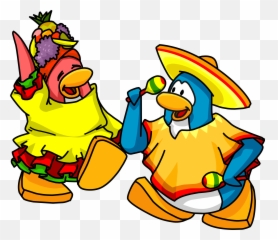 Download Hd Image Winter Postcard Png Club Penguin Wiki - Cinco De Mayo Club Penguin,Fiesta Png