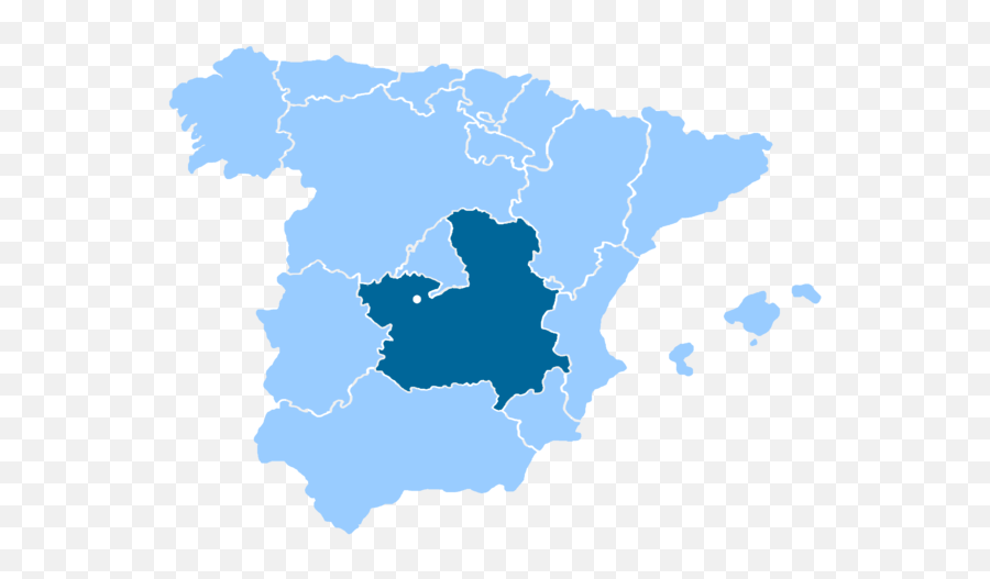 Spain La Mancha - Spain Provinces Map Icon Full Size Png Spain Regions Map Vector,Spain Icon Png