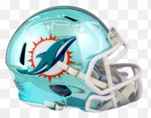 Miami Dolphins New Helmets - Mini Helmet Chrome Dolphins png