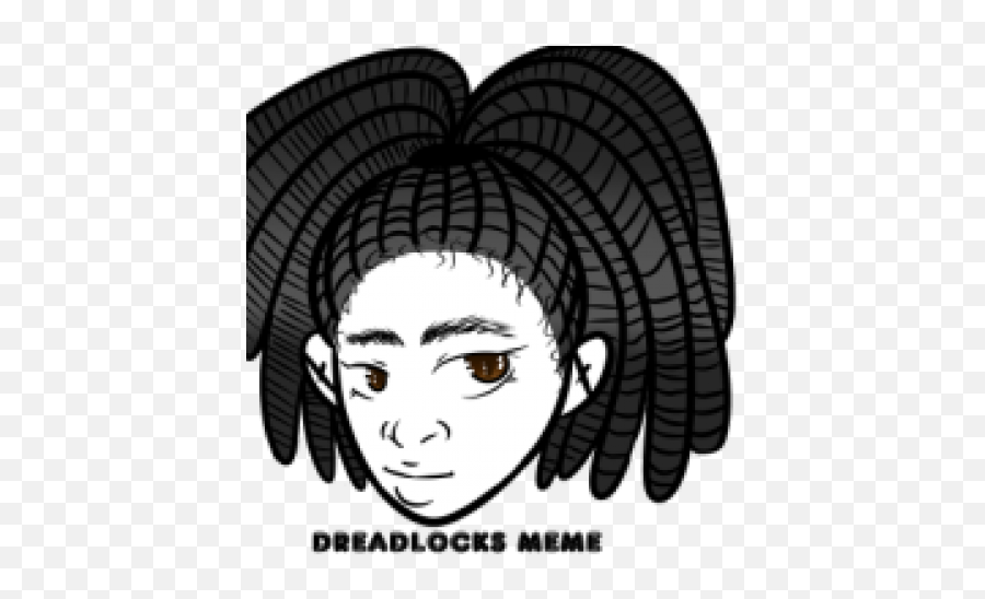 Download Black Cartoon With Dreads - Illustration Png,Dreads Png