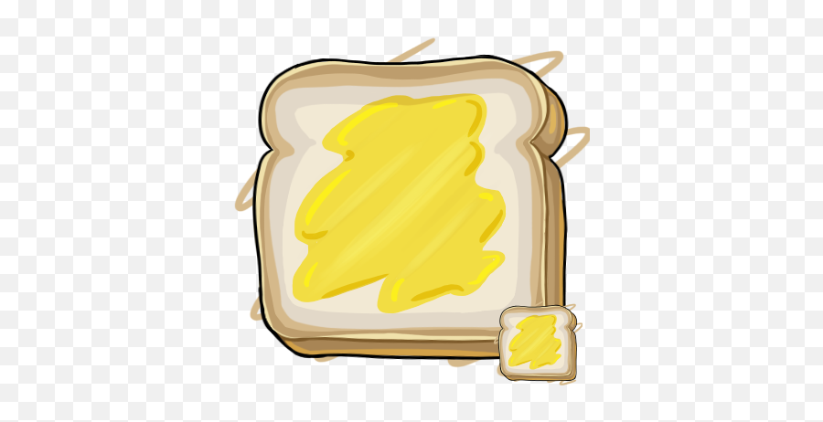 Bread And Butter Transparent Png - Bread With Butter Cartoon,Bread Clipart Png