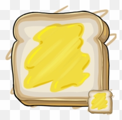 Bread And Butter Transparent Png - Bread With Butter Cartoon,Bread Clipart Png