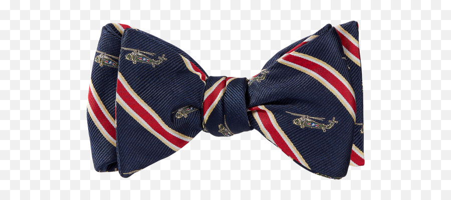 Navy Helicopter Bow Tie Png Red