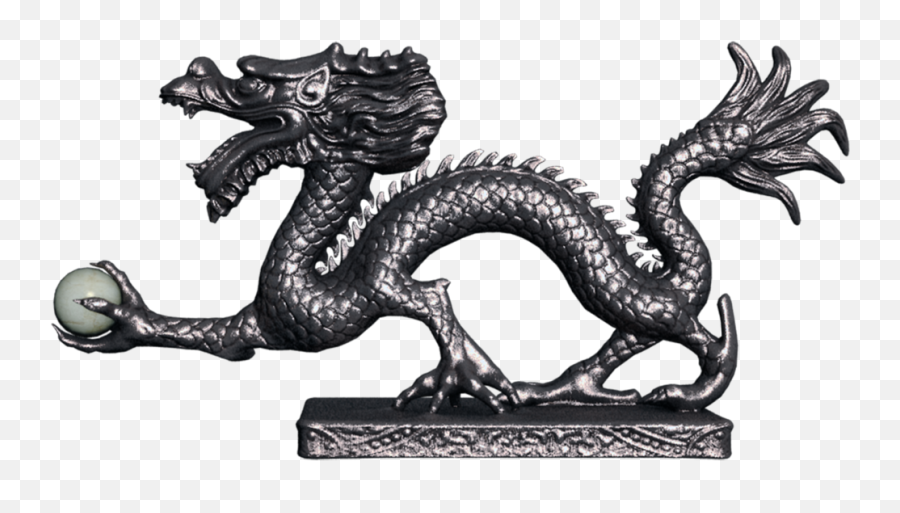 Black Dragon Statue Chinese - Chinese Dragon Statue Png,Black Dragon Png