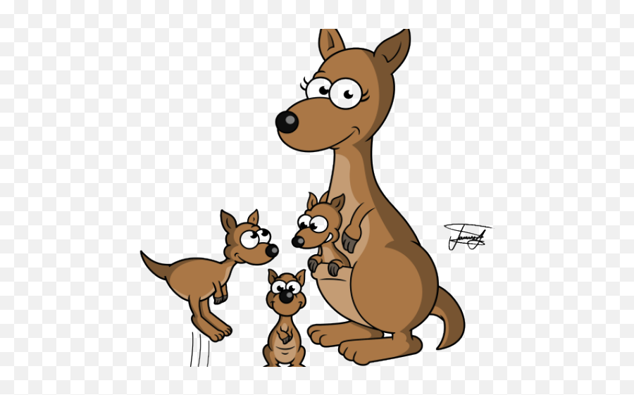 Kangaroos Cartoon Png - Kangaroo Cartoon Drawing,Kangaroo Transparent Background
