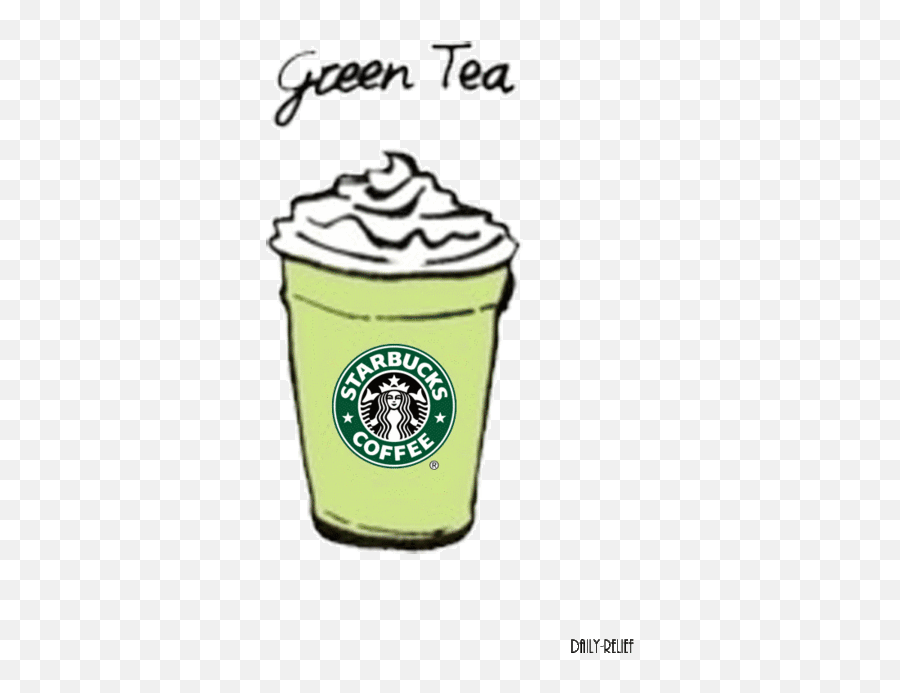 Starbucks Green Tea Latte - Starbucks Cup Drawing Png,Starbucks Coffee Transparent