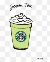 Starbucks Green Tea Latte - Cup Drawing png
