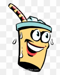 Cartoon Soft Drink Royalty Free Vector Clip Art Illustration - Cartoon Food And Drink Png,Soft Drink Png