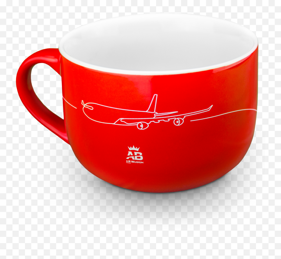 Air Belgium Red Ceramic Large Cup - Cup Png,Big Red Arrow Png