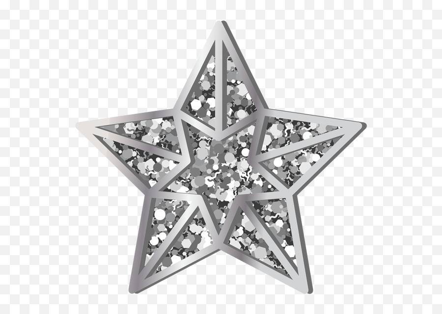 Transparent Png Clip Art - Star Icon Transparent Silver,Star Clipart Png