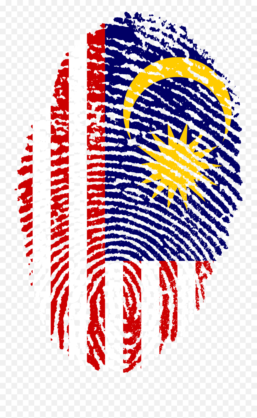 Fingerprint Clipart Thumb Impression - Malaysia Flag Fingerprint Png,Thumb Print Png