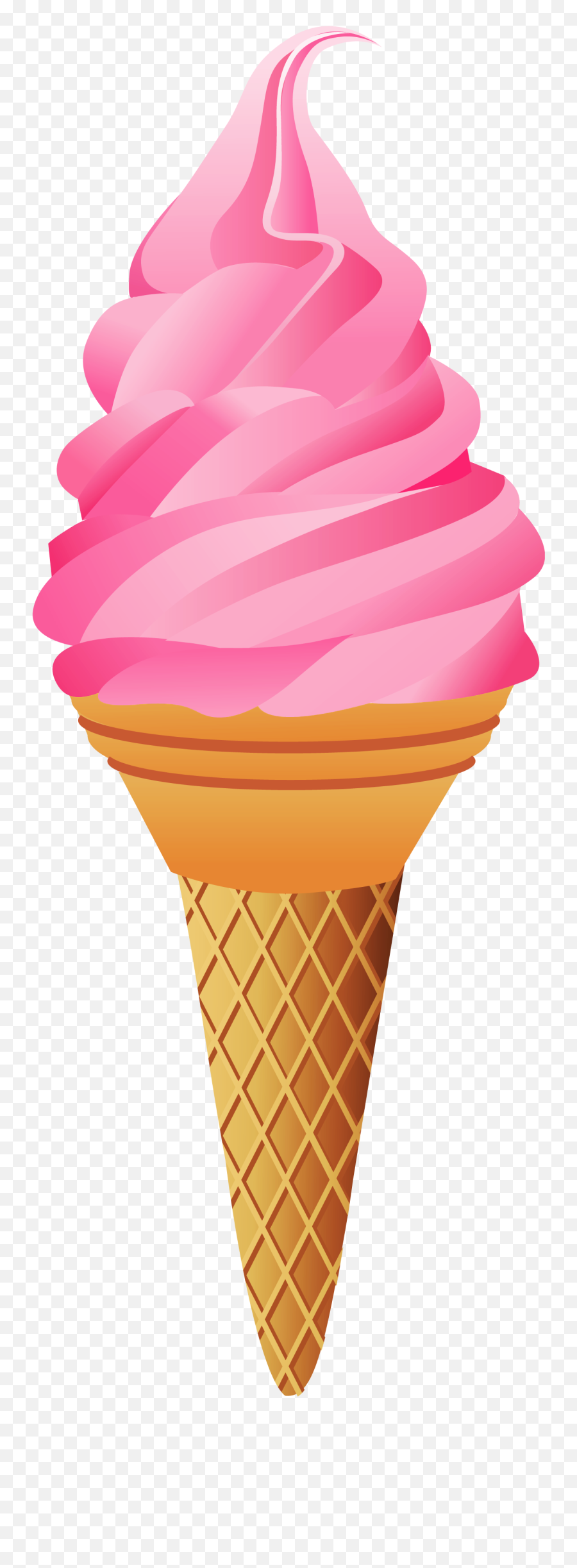 Library - Strawberry Ice Cream Clipart Png,Ice Cream Cone Transparent