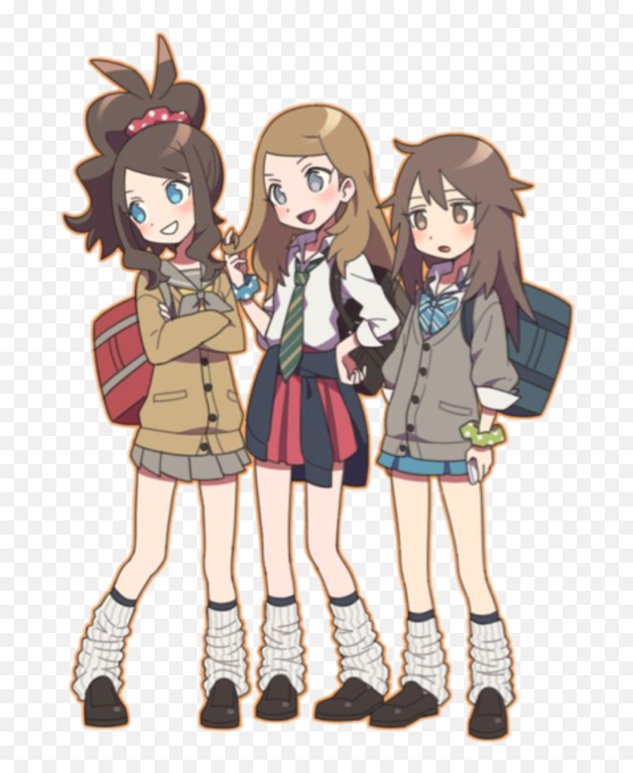 Download Pokemon Girl Pokemongirl Serena Green Anita - Pokemon Leaf And Serena Png,Pokemon Trainer Png