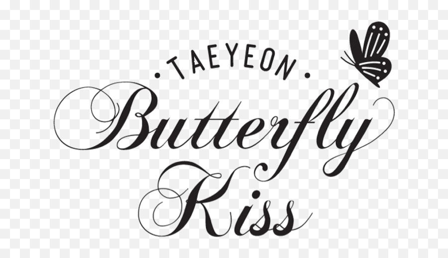 Butterfly Kiss - Taeyeon Butterfly Kiss Logo Png,Kiss Png
