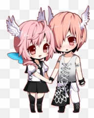 Animated Gif About Cute In Anime - Manga Fille Kawaii Chibi Couple png