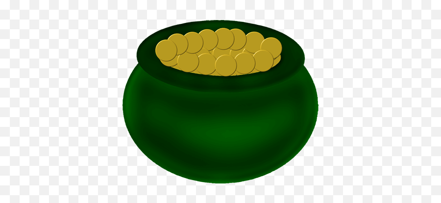 Green Pot Of Gold Png Picture - Gold Png Pot O Gold,Pot Of Gold Png