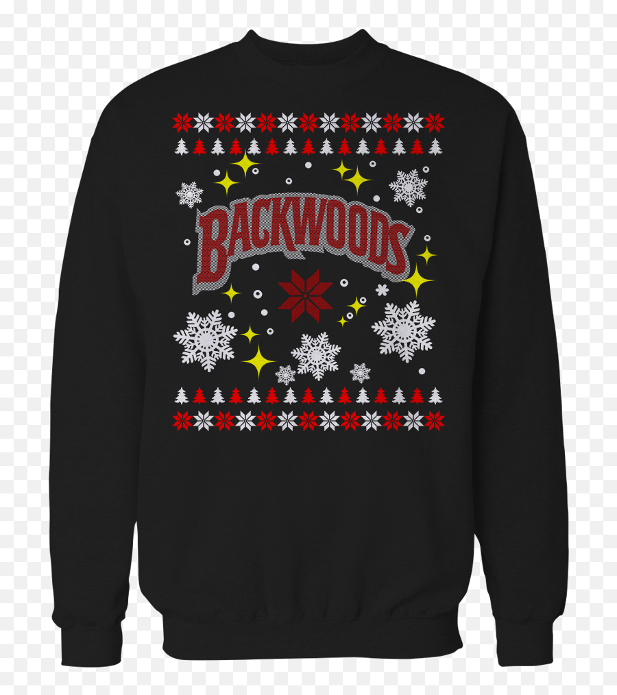 Backwoods Black Crewneck - Feel Weird Sweatshirt Png,Backwoods Png