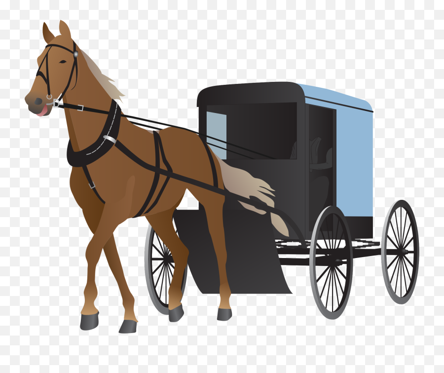 Wagon Horse Chariot Png Clipart - Horse And Cart Clipart,Chariot Png