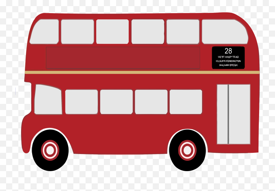 Big Image - Double Decker Bus Png,Bus Clipart Png