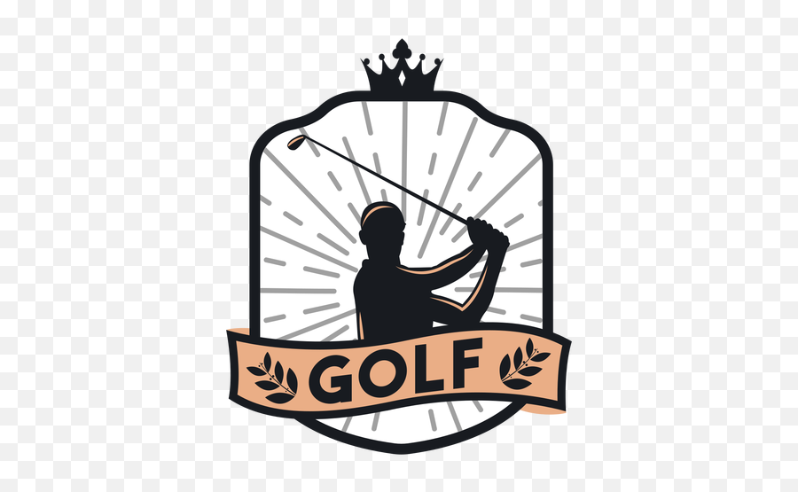 Golf Club Player Branch Crown Logo - Clip Art Png,Crown Logo Png