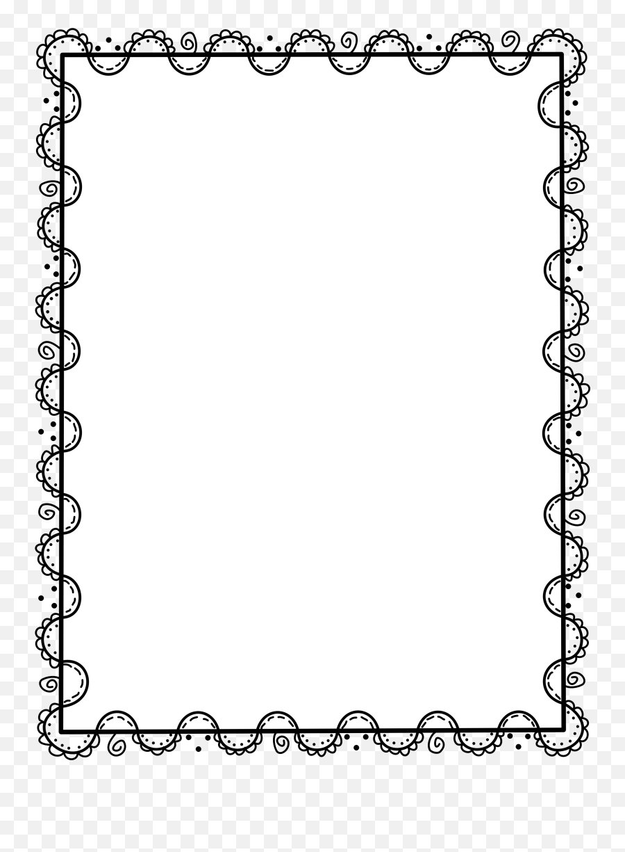 Page Border Png - Page Border Black And White Kids Border Page Border Images Black And White,Black Border Png