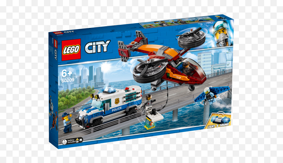 Le60209 Sky Police Diamond Heist Lego City - Sky Police Diamond Heist Lego Png,Police Helicopter Png