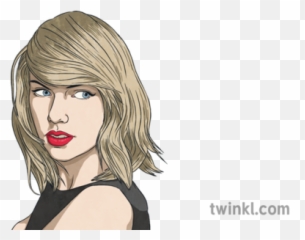 Taylor Swift Illustration - For Women png