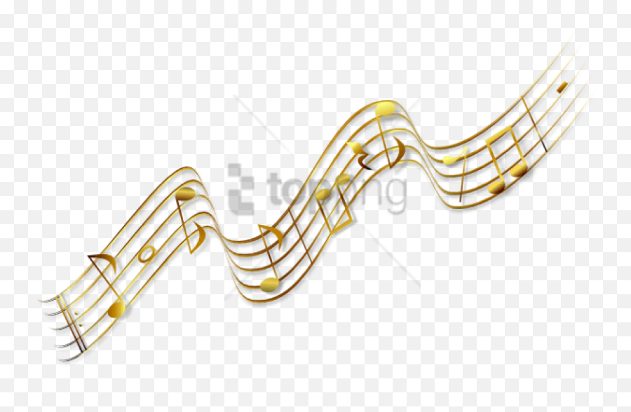 Free Png Music Notes Clipart Image With Transparent - Gold Music Notes Vector,Music Notes Png Transparent