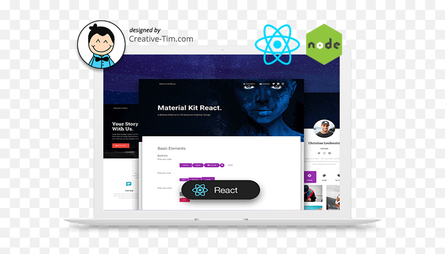 React Express - Fullstack App With Material Design Appseed Full Stack Flask React Png,Express Js Logo