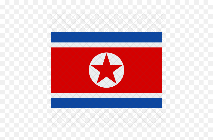 North Korea Flag Icon Of Flat Style - North Korea Flag Icon Png,South Korea Flag Png