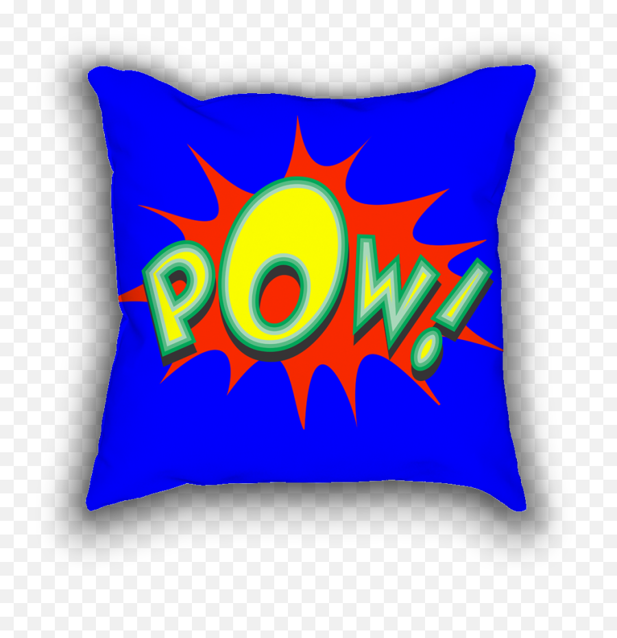 Throw Pillow - Cartoon Pow Decorative Png,Pow Transparent