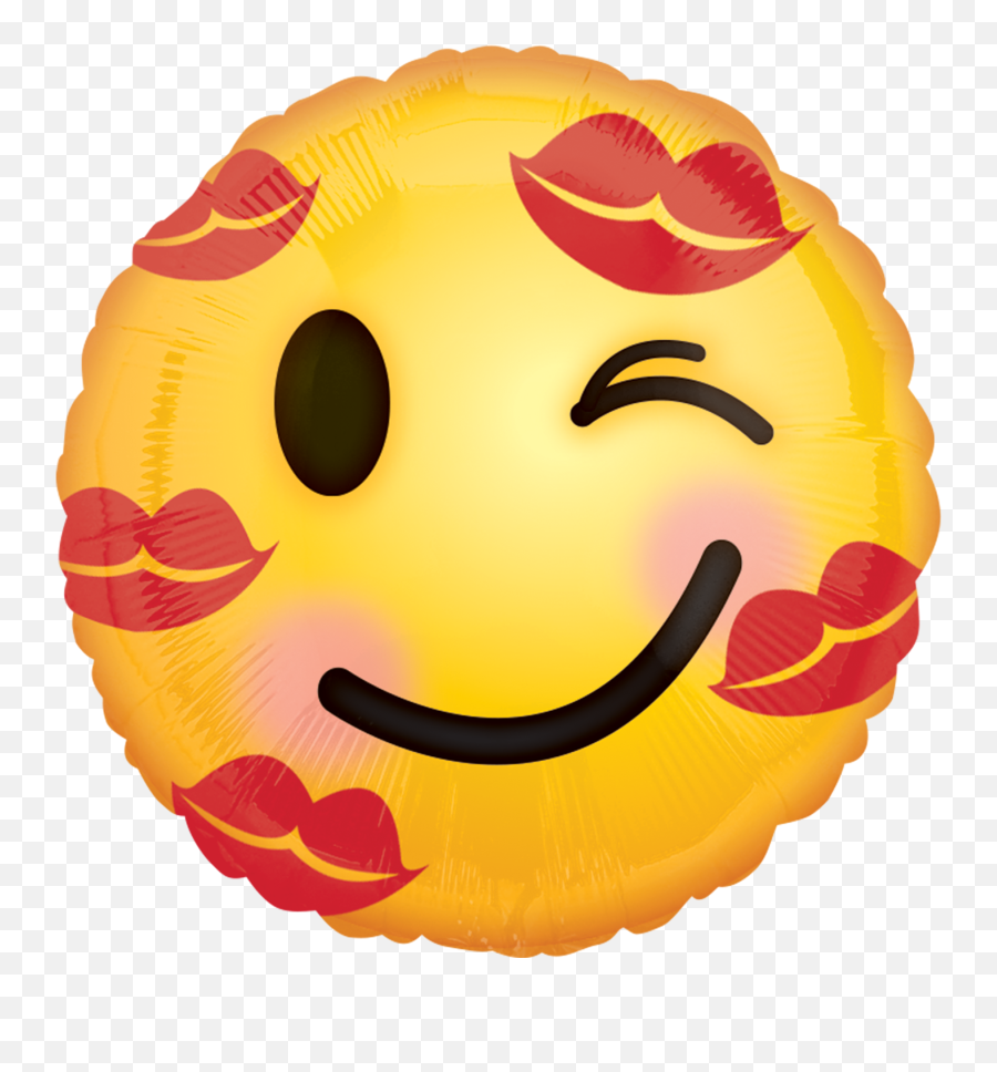 Balloon Emoji Png - Emoji Kisses On Face,Balloon Emoji Png