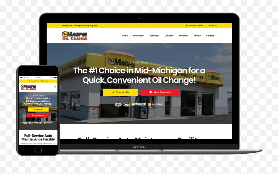 Magpie Oil Change Web Centre - Technology Applications Png,Oil Change Png