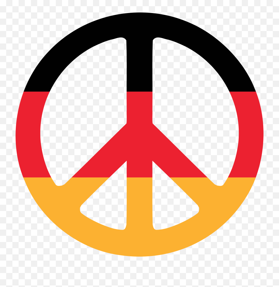German Flag Clip Art - Peace Symbol Of Germany Png,Deutschland Flagge Icon