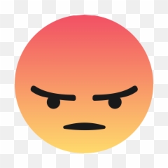 Free Facebook Reactions Transparent - Angry Emoji Png