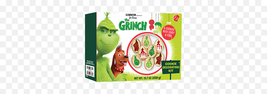 Decorate Your Own The Grinch Cookie Kit 8ct Create A Treat - Grinch Cookie Decorating Kit Png,The Grinch Png