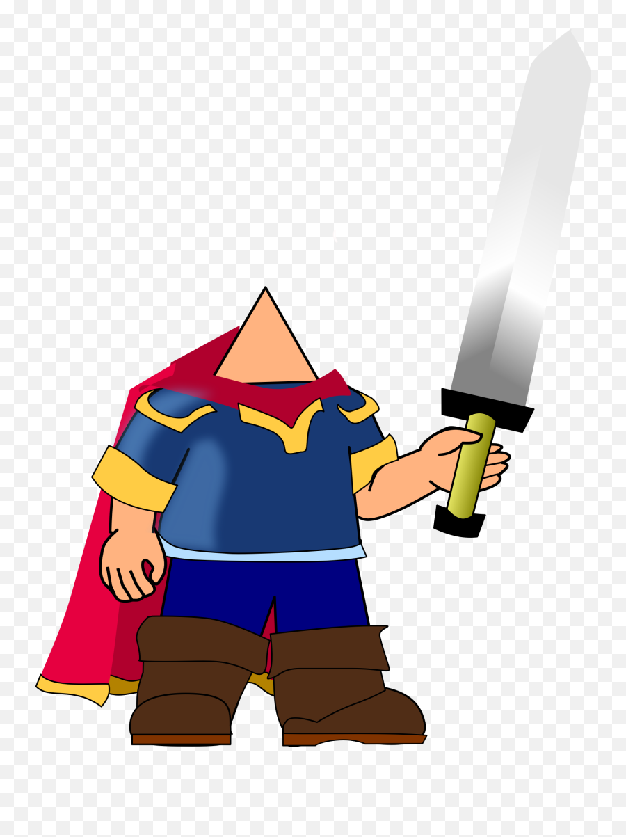 Man With Knife Png Clipart - Man With A Sword Cartoon,Cartoon Knife Png -  free transparent png images 