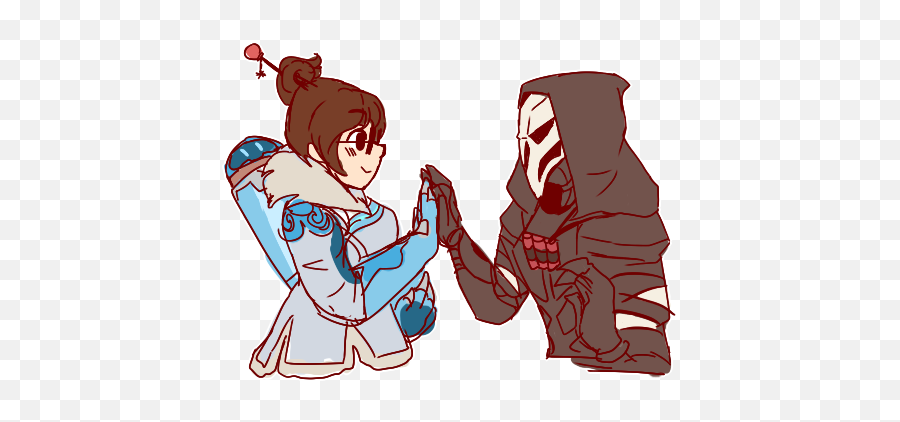 Shenpai - Overwatch Mei And Reaper Png,Mei Overwatch Png