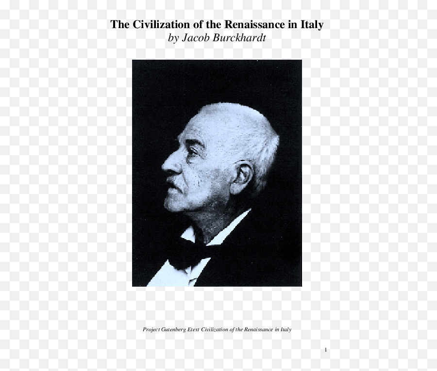 Pdf The Civilization Of Renaissance In Italy By Jacob - Jacob Burckhardt Png,Lucrezia Romana Icon Models