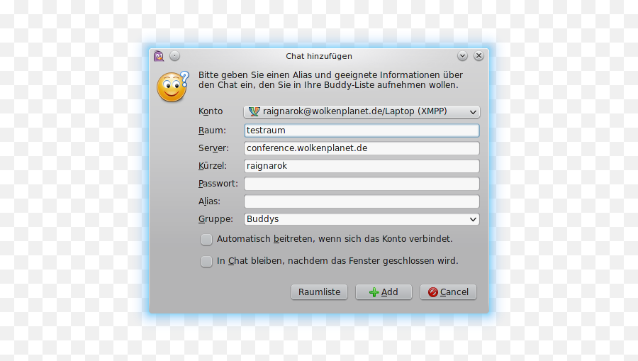 Anleitung Für Pidgin - Wolkenplanetde Pidgin Anleitung Png,Pidgin Buddy Icon