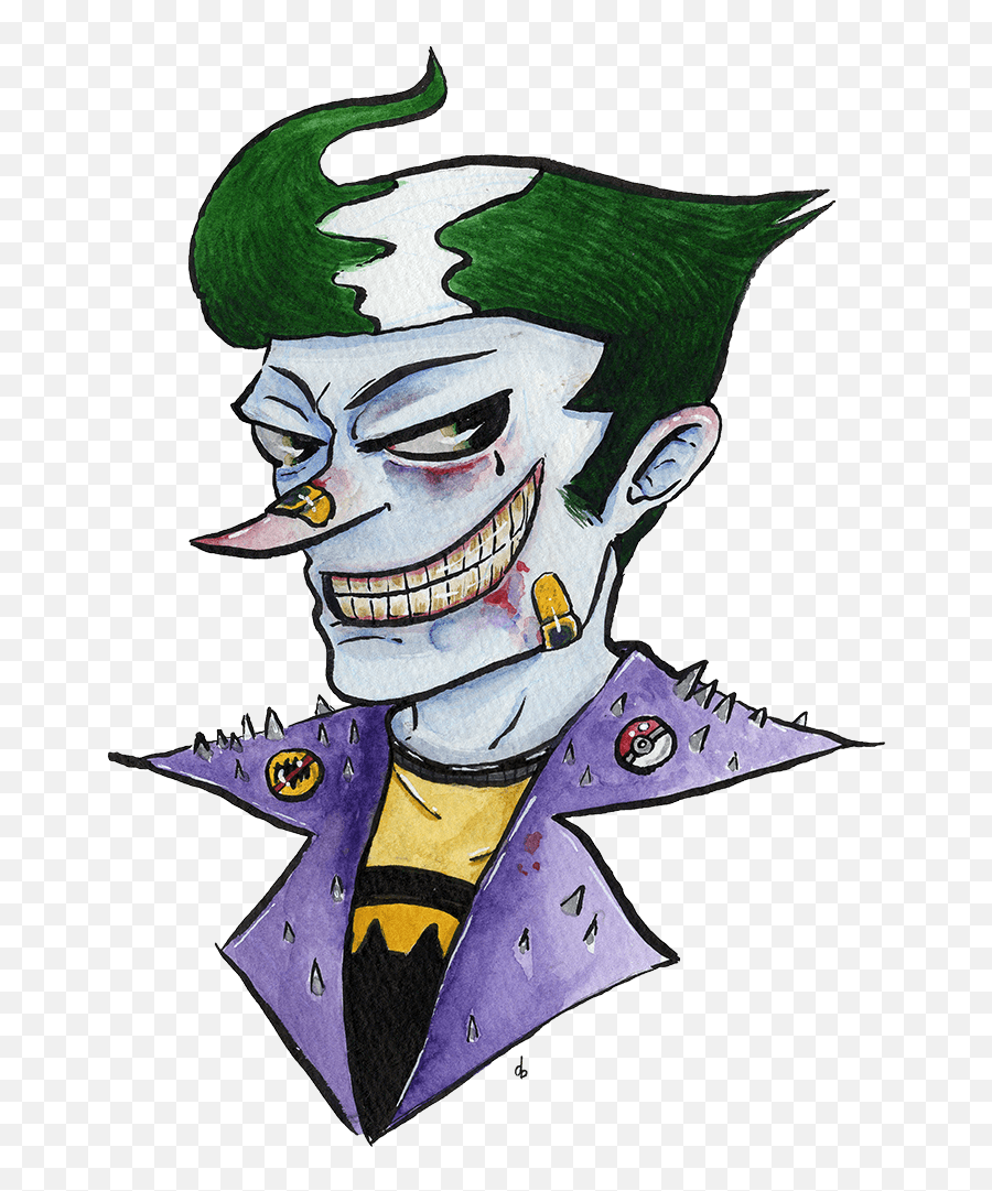 Joker Face Paint Png - Joker Toughie Cartoon 1710930 Joker Face Paint,Joker Face Png