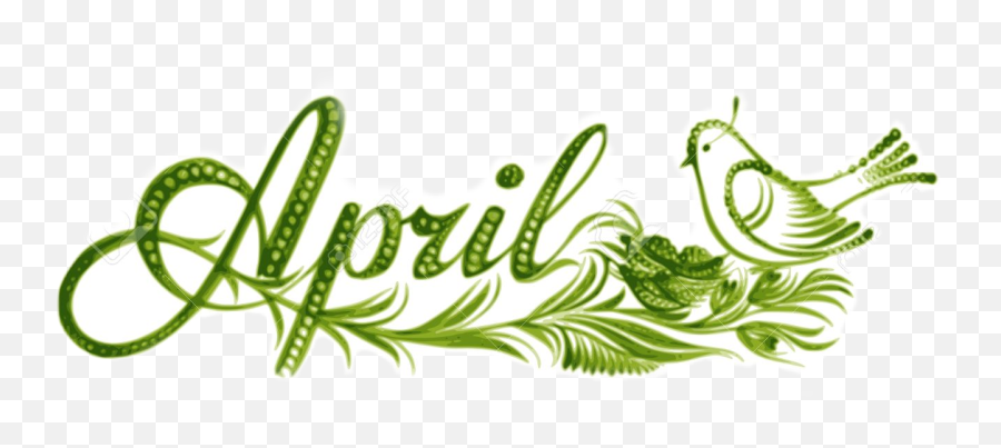 April Green Grün Monat Month - Sticker By Lionessa Calligraphy Png,Monat Logo